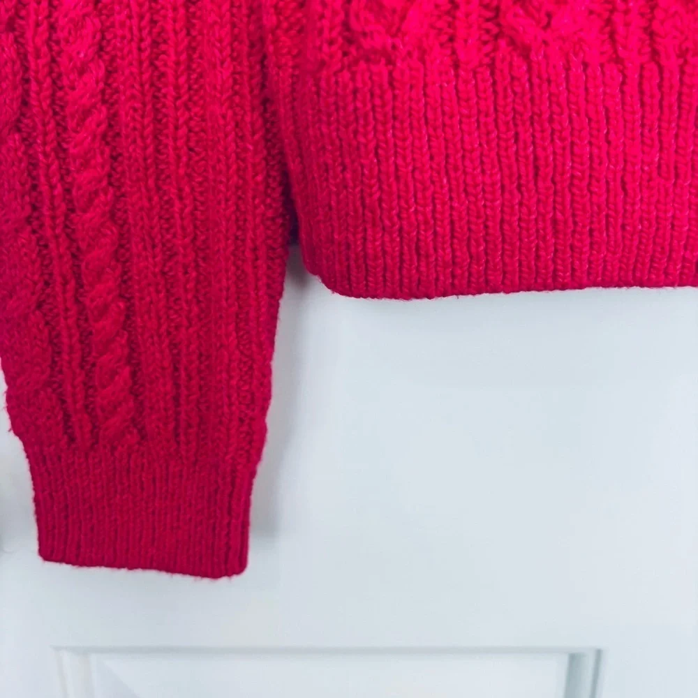 J. Crew NWT Cable Knit Rolled Neck Sweater Size Small